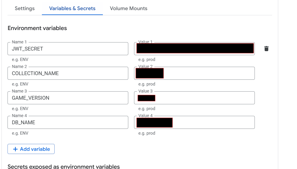 Environment Vars