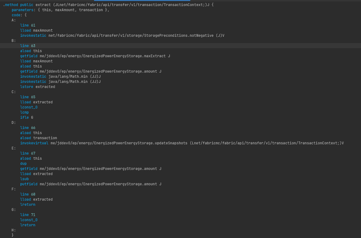 Bytecode Snippet