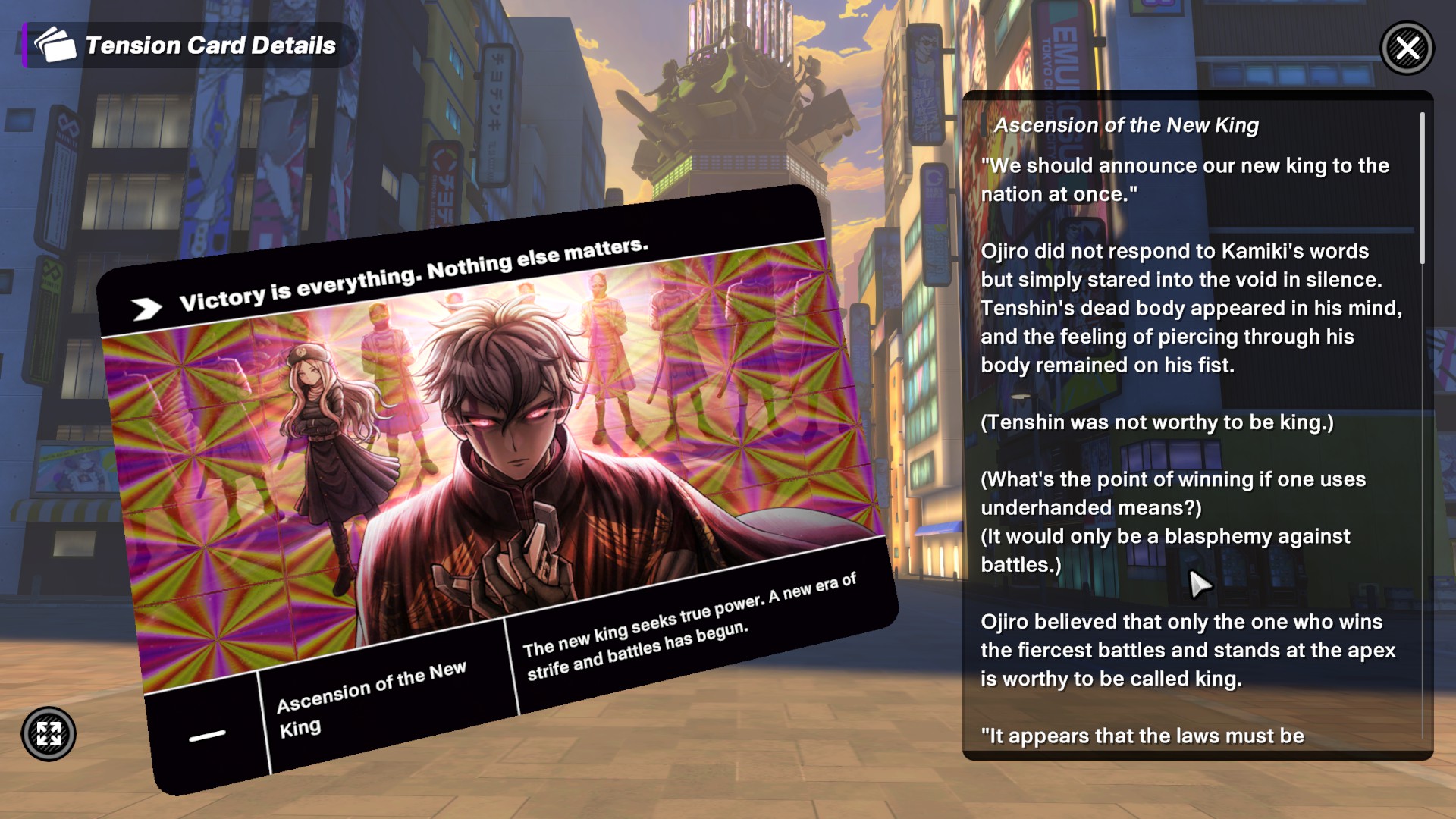 Tribe Nine Tension Card Story